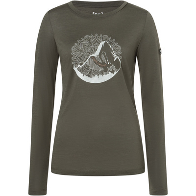 Super.Natural Dames Mountain Mandala Tree Longsleeve