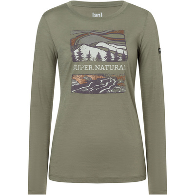 Super.Natural Dames Great Bear River Longsleeve