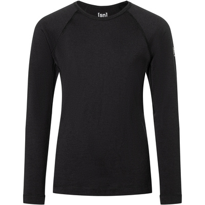 Super.Natural Kinderen Arctic230 Longsleeve (Maat 110, Zwart)