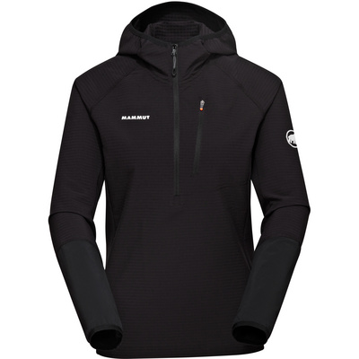 Mammut Dames Madris Light ML Half Zip Hoodie (Maat XS, Zwart)