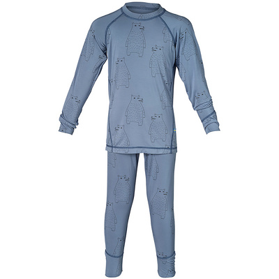 Isbjörn of Sweden Kinderen Polarbear Baselayer Set (Maat 122 , Blauw)