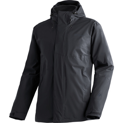 Maier Sports Heren Metor 3in1 Jas (Maat S, Zwart)