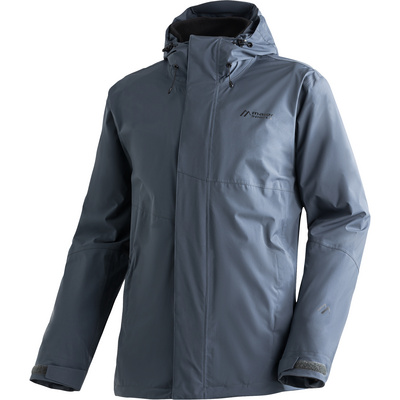 Maier Sports Heren Metor 3in1 Jas (Maat M, Grijs)
