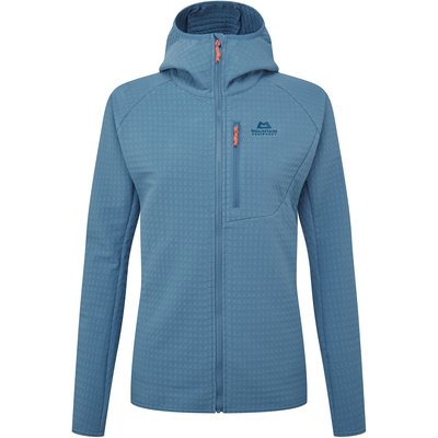Mountain Equipment Dames Shroud Hooded Jas (Maat XL, Blauw)