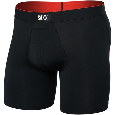 Saxx Underwear Heren Multi Sport Mesh Fly Boxershort (Maat M, Zwart)