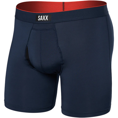 Saxx Underwear Heren Multi Sport Mesh Fly Boxershort (Maat XL, Blauw)