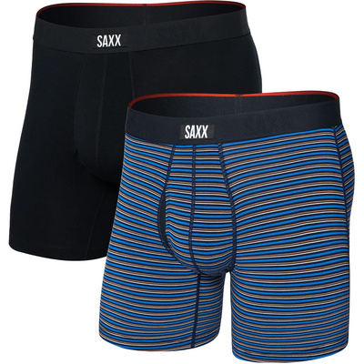 Saxx Underwear Heren Vibe Xtra Fly 2er Pack Boxershort (Maat XXL, Blauw)