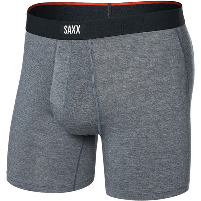Saxx Underwear Heren Vibe Xtra Fly Boxershort (Maat M, Grijs)