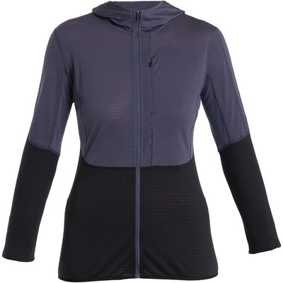 Icebreaker Femme Veste 200 Realfleece Descender Hoodie (taille XL, Gris)