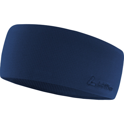 Löffler Tech-Stretch Fleece Hoofdband (Maat ONE SIZE, Blauw)