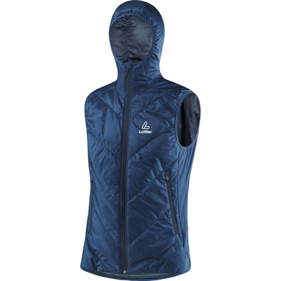 Löffler Heren PL60 Hoodie Bodywarmer (Maat S, Blauw)