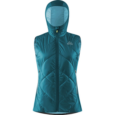 Löffler Dames PL60 Hoodie Bodywarmer (Maat M, Turquoise)
