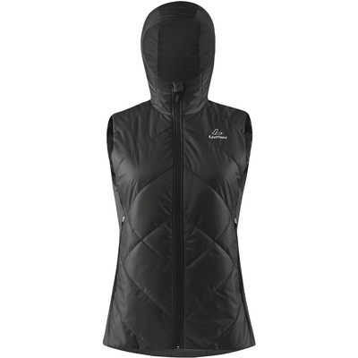 Löffler Dames PL60 Hoodie Bodywarmer (Maat L, Zwart)
