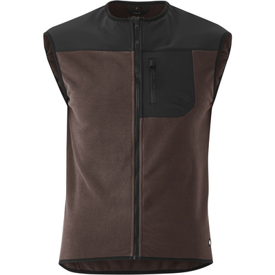 Gonso Heren Adventure Fleece Bodywarmer (Maat XL, Bruin)