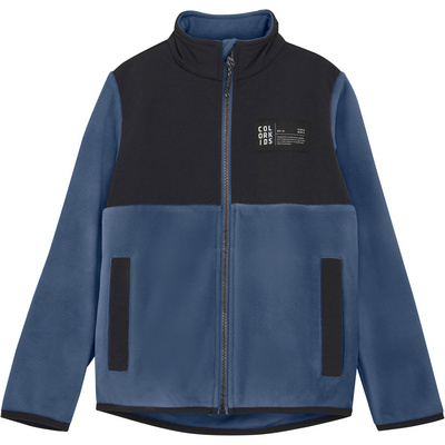 Color Kids Enfants Veste Fleece (taille 122, Bleu)