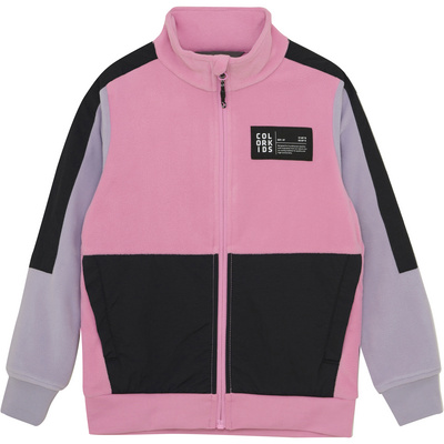 Color Kids Enfants Veste Colorblock Fleece (taille 140, rose)