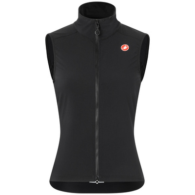 Castelli Dames Espresso Bodywarmer (Maat L, Zwart)