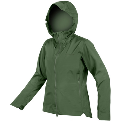 Endura Dames MT500 Waterproof Jas (Maat S, Groen)