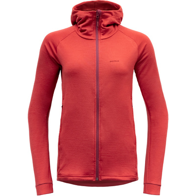 Devold Dames Nibba Merino Jas (Maat XS, Rood)
