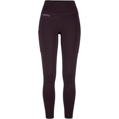 Craft Dames Adv Essence High Waist Warm Tights (Maat XS, Paars)
