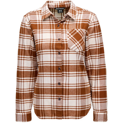 Black Diamond Dames Project Flannel Blouse (Maat M, Bruin)