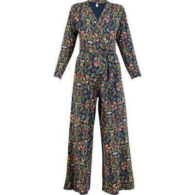 Blutsgeschwister Dames Hello Fritjes Cozy Jumpsuit (Maat L, Blauw)