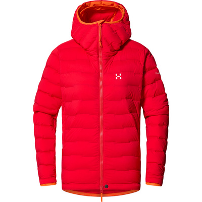 Haglöfs Dames Spitz Down Hoodie Jas (Maat S, Rood)