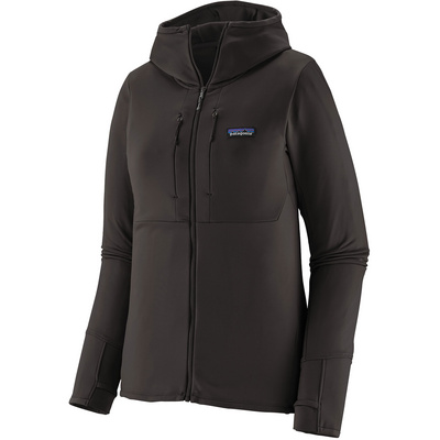 Patagonia Dames R1 Thermal Hoodie Jas (Maat M, Zwart)