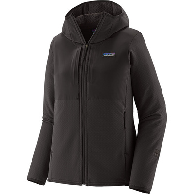 Patagonia Dames R2 CrossStrata Hoodie Jas (Maat M, Zwart)