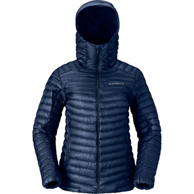 Norrona Dames Trollveggen Superlight Down800 Hoodie Jas (Maat L, Blauw)