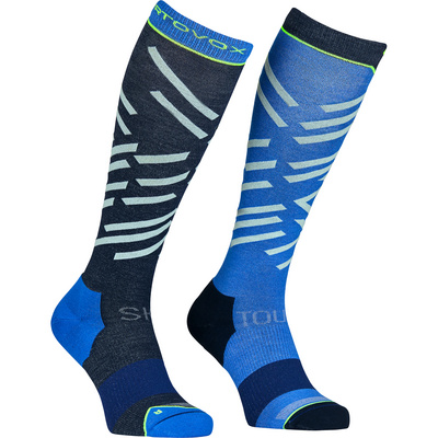 Ortovox Heren Ski Tour Long Sokken (Maat 45 , Blauw)