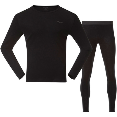 Bergans Heren Allround Merino Ondergoed Set (Maat XXL, Zwart)