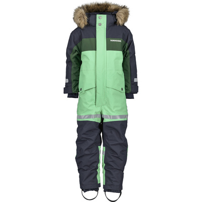 Didriksons Kinderen Bjärven Cover 3 Sneeuwpak (Maat 90, Groen)