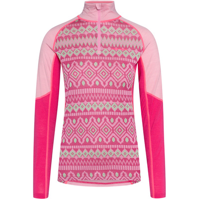 Kari Traa Dames Malia Half Zip Longsleeve (Maat XS, Roze)