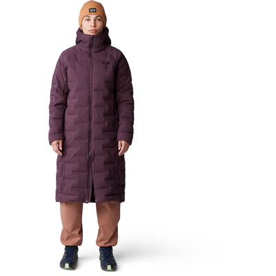 Mountain Hardwear Dames Stretchdown Long Parka (Maat S, Paars)