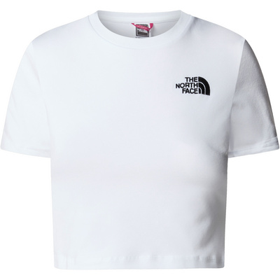 The North Face Dames Crop T-Shirt (Maat S, Wit)