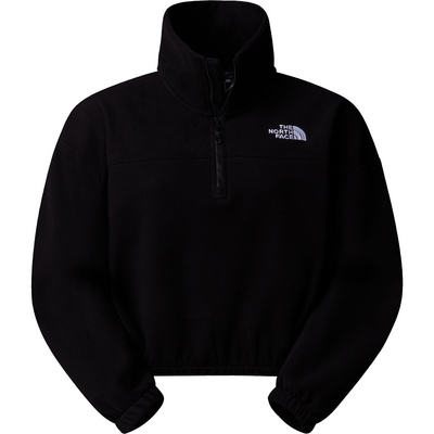 The North Face Dames 100 Glacier Half Zip Fleece Trui (Maat M, Zwart)
