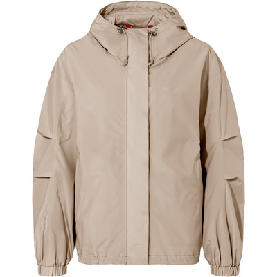 Vaude Dames Mineo Rain Jas (Maat L, Beige)