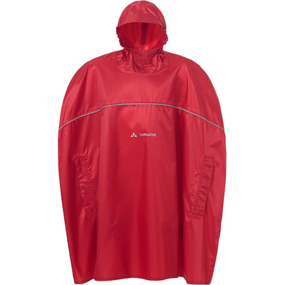 Vaude Kinderen Grody II Poncho (Maat S, Rood)