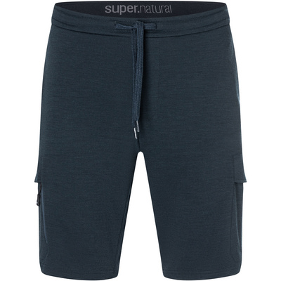 Super.Natural Heren Cargo Bio Korte broek (Maat M, Blauw)