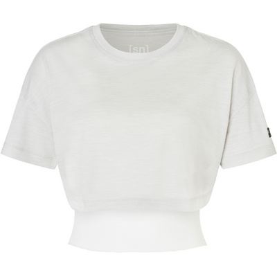 Super.Natural Dames Crop T-shirt (Maat XS, Wit)