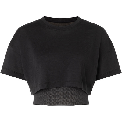 Super.Natural Dames Crop T-shirt (Maat L, Zwart)