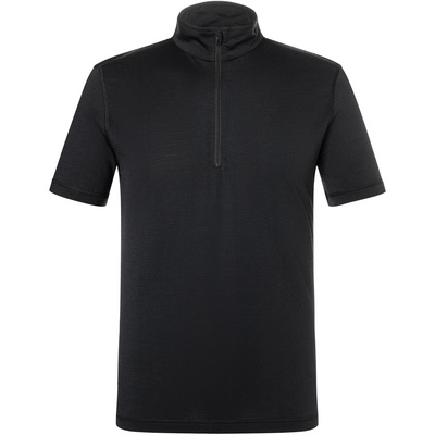 Super.Natural Homme T-shirt undra175 Zip 1/4 (taille L, Noir)