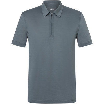 Super.Natural Heren Zip Polo T-shirt