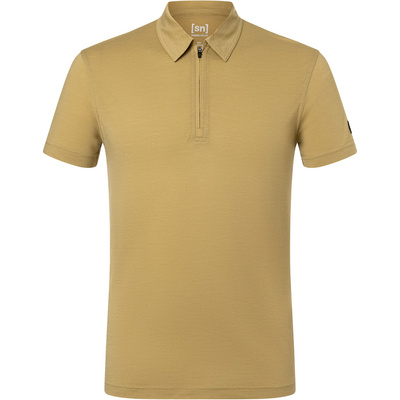 Super.Natural Heren Zip Polo T-shirt