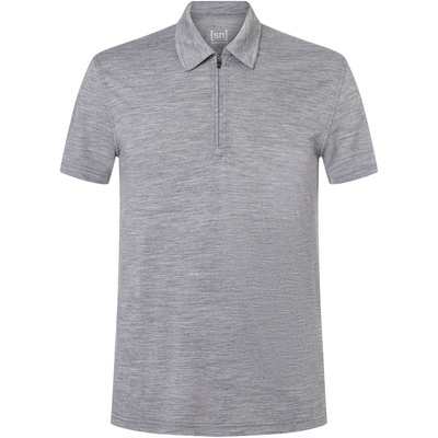 Super.Natural Heren Zip Polo T-shirt