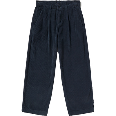 Brava Fabrics Dames Corduroy Pleated Broek (Maat XL, Blauw)