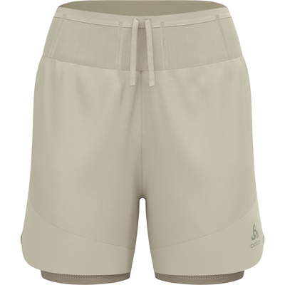 Odlo Dames X-Alp Trail 5 Inch 2-in-1 Korte broek (Maat XL, Groen)