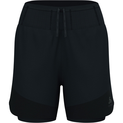 Odlo Dames X-Alp Trail 5 Inch 2-in-1 Korte broek (Maat L, Zwart)