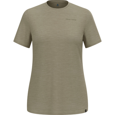 Odlo Dames Odlo X Pow Merino Tencel T-shirt (Maat S, Groen)